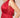 Red ruching gown