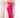 Fuschia hand embroided draped gown