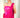 Fuschia hand embroided draped saree gown
