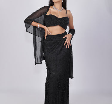 Black Pearl Mermaid Skirt Set