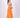 Tangerine Draped Skirt with Hand Embroidered Blouse