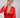 Fiery Red Elongated Sleeve Jacket with Slit Palazzo