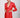 Fiery Red Slim Fit Jacket with Drape Skirt