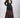 Black Hand Embroidered hem Jacket Skirt Set